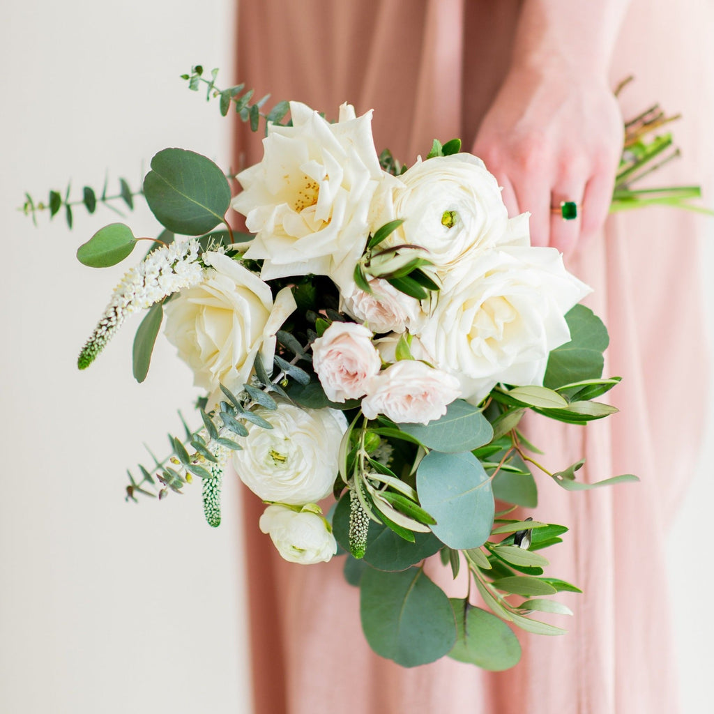 Cream and Sage Full DIY Bridesmaid Bouquet- Makes 5-6