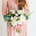 Cream and Sage Full DIY Bridesmaid Bouquet- Makes 5-6
